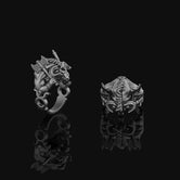 Minotaur Ring, Sterling