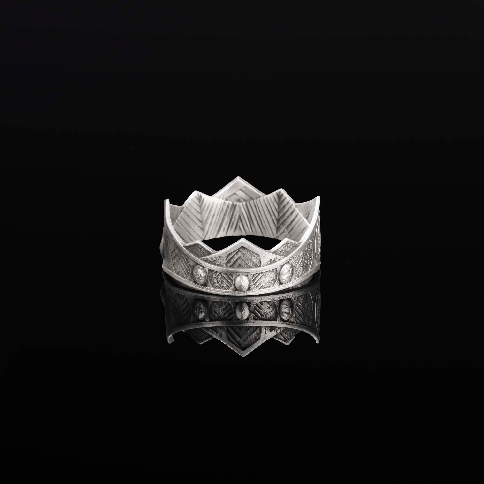 Targaryen Crown Ring, Dragon House Band, Fantasy Theme Ring, House of the Dragon Jewelry, Dragon Scale Ring