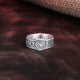 Load image into Gallery viewer, Targaryen Ring, Dragon House Band, Fire and Blood Jewelry, Dragon Scale Band, Epic Saga Accessory, House Of The Dragon
