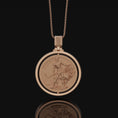 Bild in Galerie-Betrachter laden, Lion of Judah, Kingdom of Judah, Jerusalem Emblem, Christian Necklace, Christian Symbol, Medallion, Rotating Pendant, Personalized Gift
