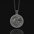 Bild in Galerie-Betrachter laden, Lion of Judah, Kingdom of Judah, Jerusalem Emblem, Christian Necklace, Christian Symbol, Medallion, Rotating Pendant, Personalized Gift
