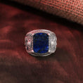 Load image into Gallery viewer, Holy Mother Mary Ring, Men's Gemstone Ring, Religious Gift, Onyx Ring, Red Agate Ring, Tiger's Eye Ring, Lapis Lazuli Ring

