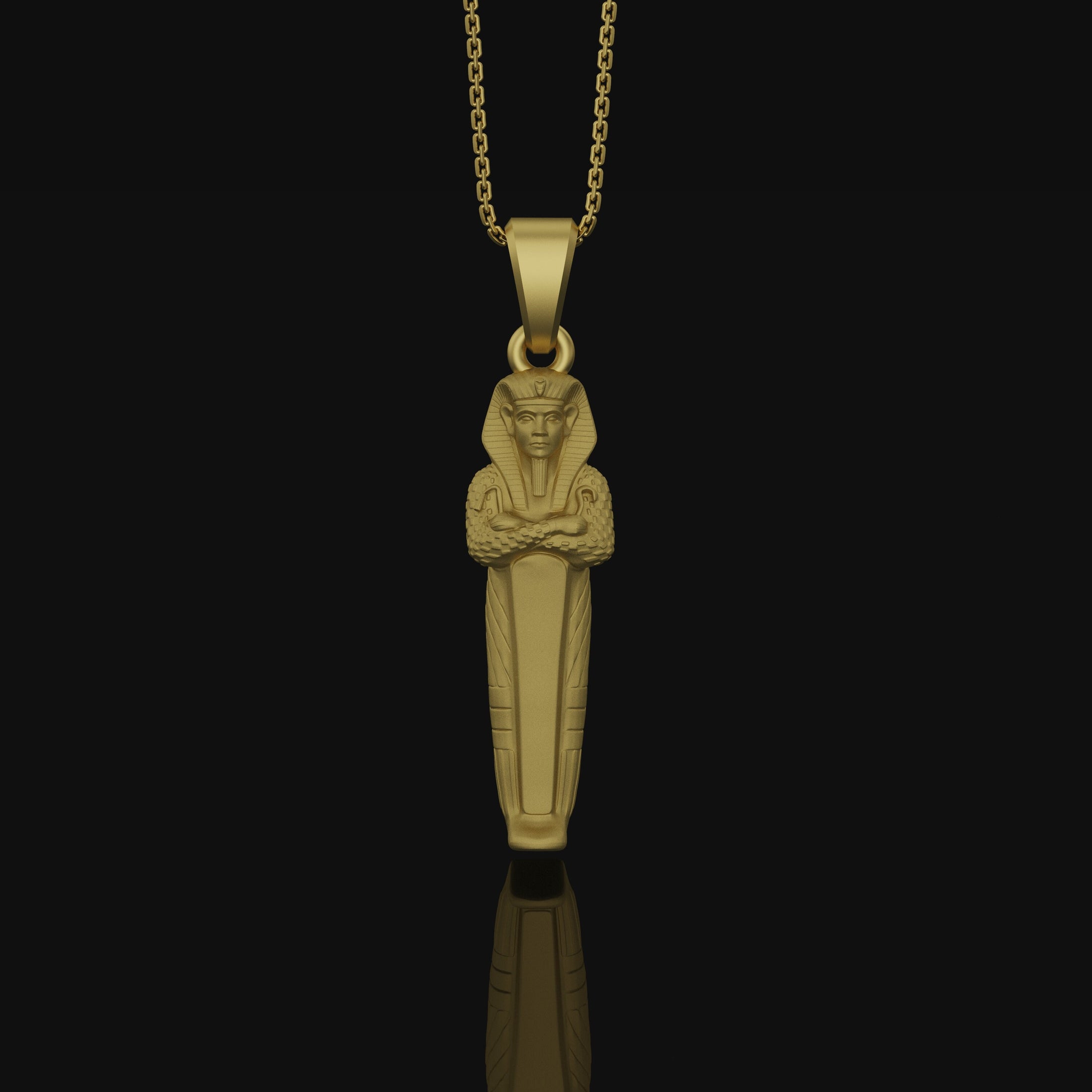 King Tutankhamun Necklace, Ancient Egypt, Pharaoh Egyptian, Mummy Charm, Unisex Gift, Pharaoh Pendant, Egyptian Art, Mystical Accessory