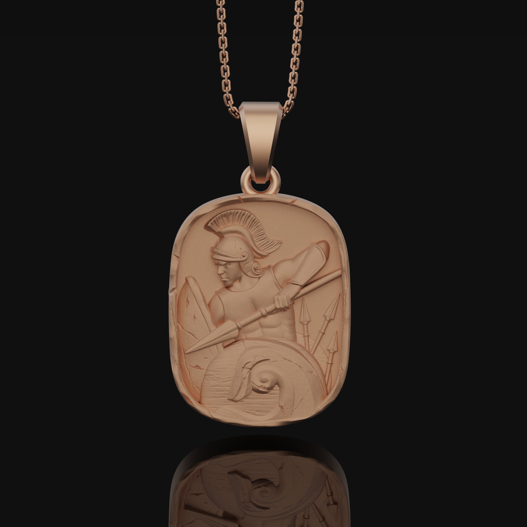 Ancient Rome, Warrior Necklace, Spartan Pendant, Julius Caesar, Honor Token, Roman Jewelry, Gift for him, Strength Symbol