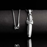 King Tutankhamun Necklace, Ancient Egypt, Pharaoh Egyptian, Mummy Charm, Unisex Gift, Pharaoh Pendant, Egyptian Art, Mystical Accessory