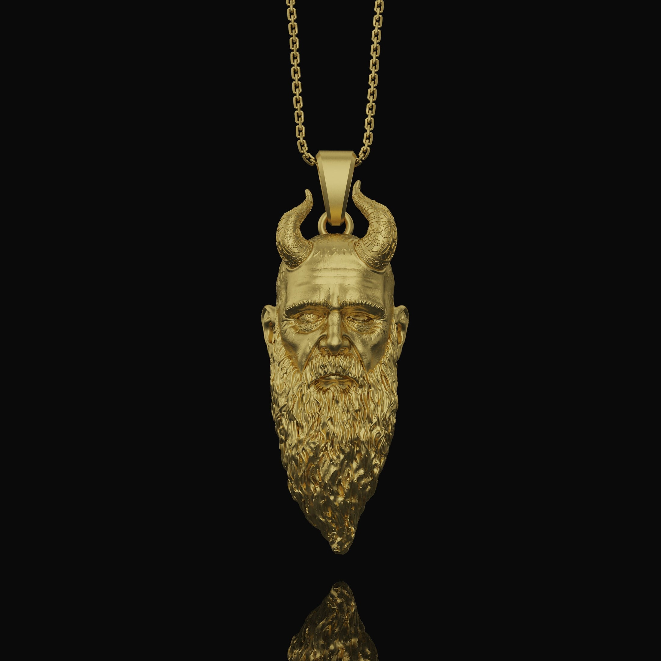 Mimir Head Pendant, Norse Mythology, Well of Wisdom, Viking Necklace, God of Knowledge, Aesir Deity, Norse Jewelry, Seer Symbol