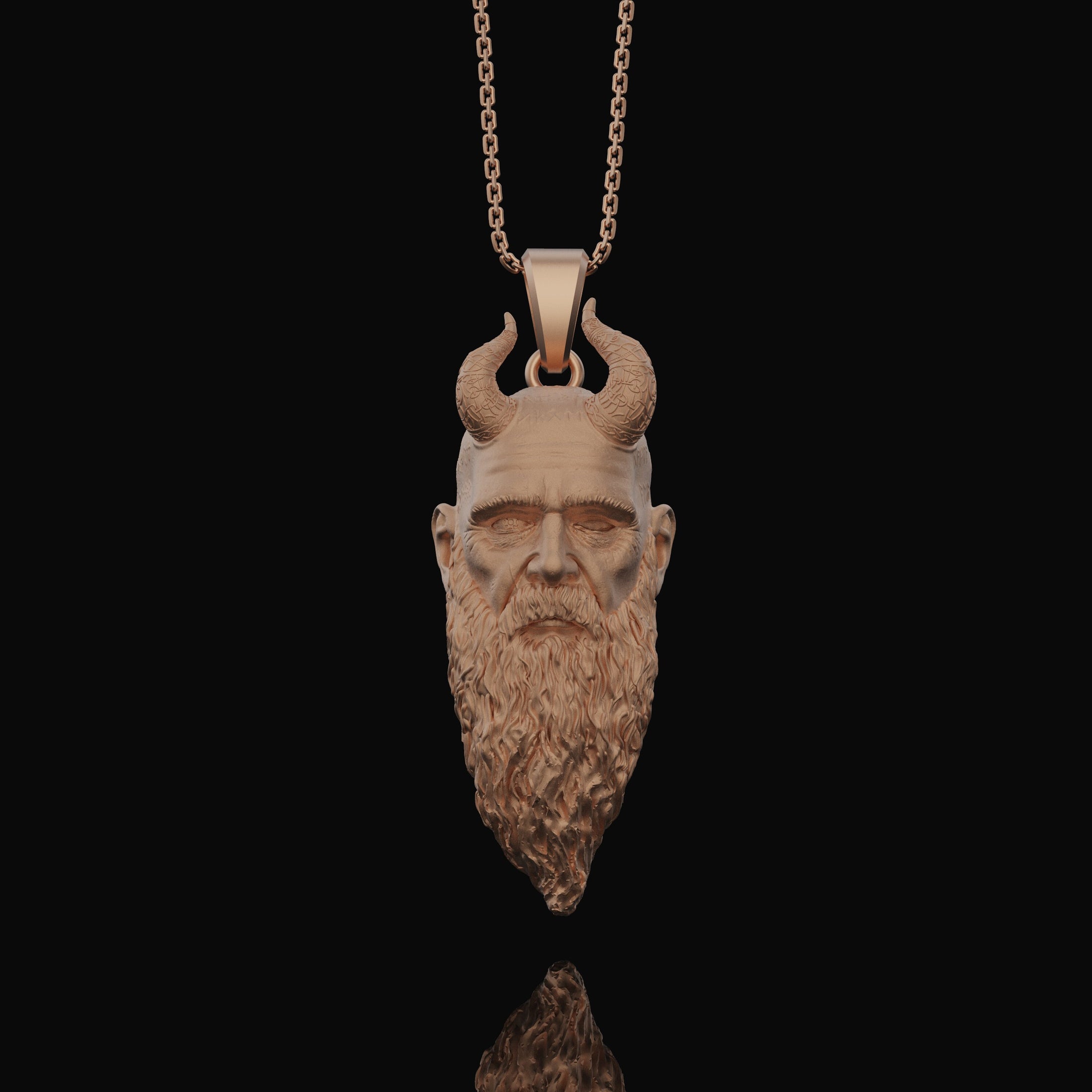 Mimir Head Pendant, Norse Mythology, Well of Wisdom, Viking Necklace, God of Knowledge, Aesir Deity, Norse Jewelry, Seer Symbol