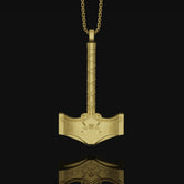 Mjölnir Necklace, Thor's Hammer, Norse God Symbol, Viking Amulet, Nordic Jewelry, Christmas Gift, Asgard Accessory, Aesir Artifact