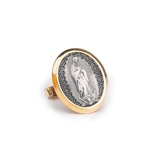 Lady Of Guadalupe Cufflinks - Angelios Jewelry