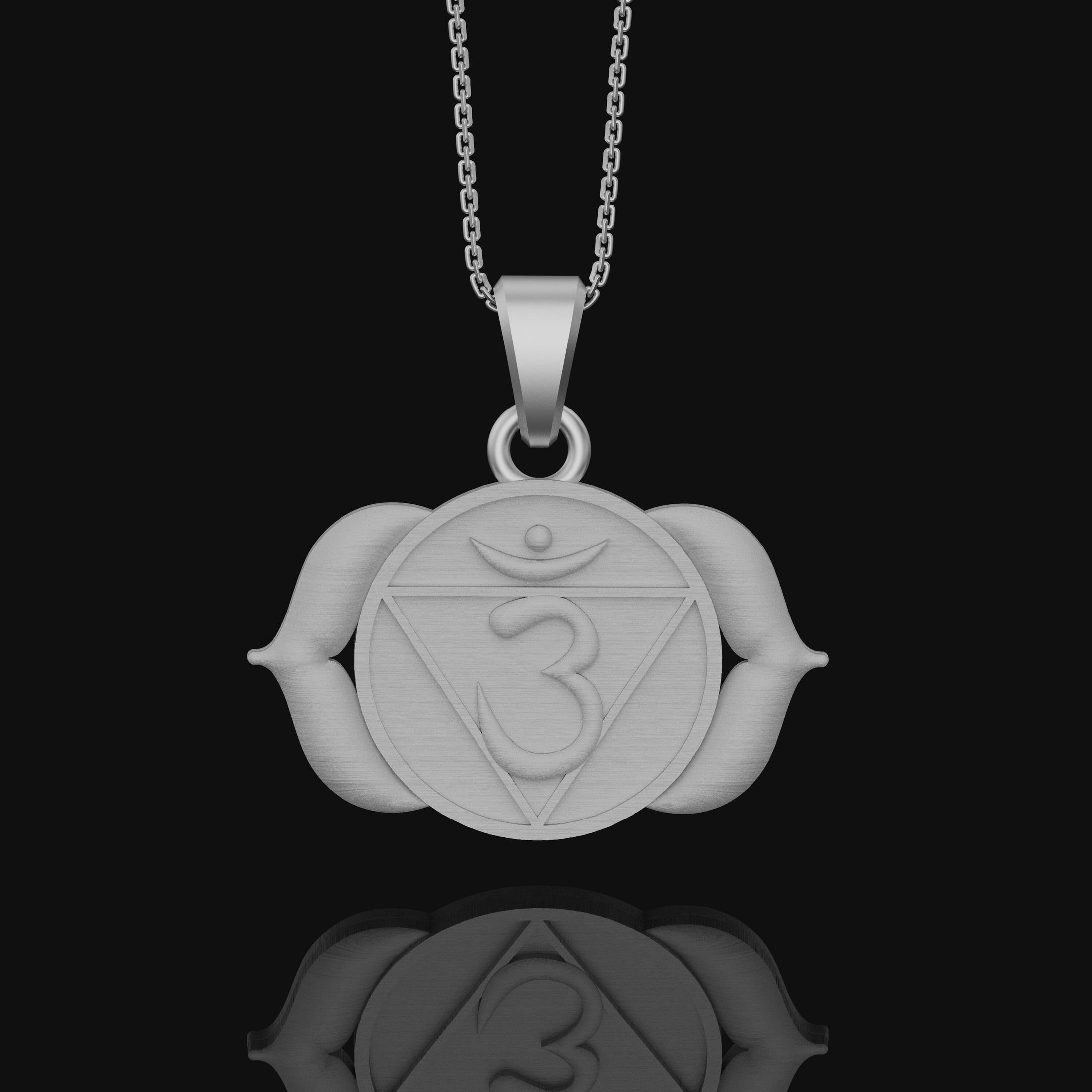 Third Eye Chakra Necklace, Chakras, Meditation, Reiki, Spiritual Gift, Metaphysical, Gift For Her, Handmade Jewelry Polished Matte
