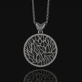 Load image into Gallery viewer, Yggdrasil Tree Of Life Pendant, Norse Mythology Gift, Vikings Asgard, Norse Mythology, Norse Pagan Necklace, Celtic World Tree

