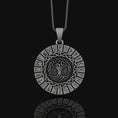 Bild in Galerie-Betrachter laden, Tree Of Life Pendant, Yggdrasil Necklace, Christmas Gift, Norse, Protection Amulet, Pagan, Celtic Knot, Viking Jewelry, Runic Alphabet Oxidized Finish
