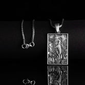 Mermaid Charm, Oceanic Siren Necklace, Sea Beauty, Christmas Gift, Gift for her, Nautical Accessory, Custom Engraving, Aquatic Art