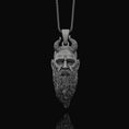 Bild in Galerie-Betrachter laden, Mimir Head Pendant, Norse Mythology, Well of Wisdom, Viking Necklace, God of Knowledge, Aesir Deity, Norse Jewelry, Seer Symbol
