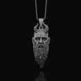 Load image into Gallery viewer, Mimir Head Pendant, Norse Mythology, Well of Wisdom, Viking Necklace, God of Knowledge, Aesir Deity, Norse Jewelry, Seer Symbol
