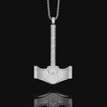 Load image into Gallery viewer, Mjölnir Necklace, Thor's Hammer, Norse God Symbol, Viking Amulet, Nordic Jewelry, Christmas Gift, Asgard Accessory, Aesir Artifact
