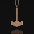 Bild in Galerie-Betrachter laden, Mjölnir Necklace, Thor's Hammer, Norse God Symbol, Viking Amulet, Nordic Jewelry, Christmas Gift, Asgard Accessory, Aesir Artifact
