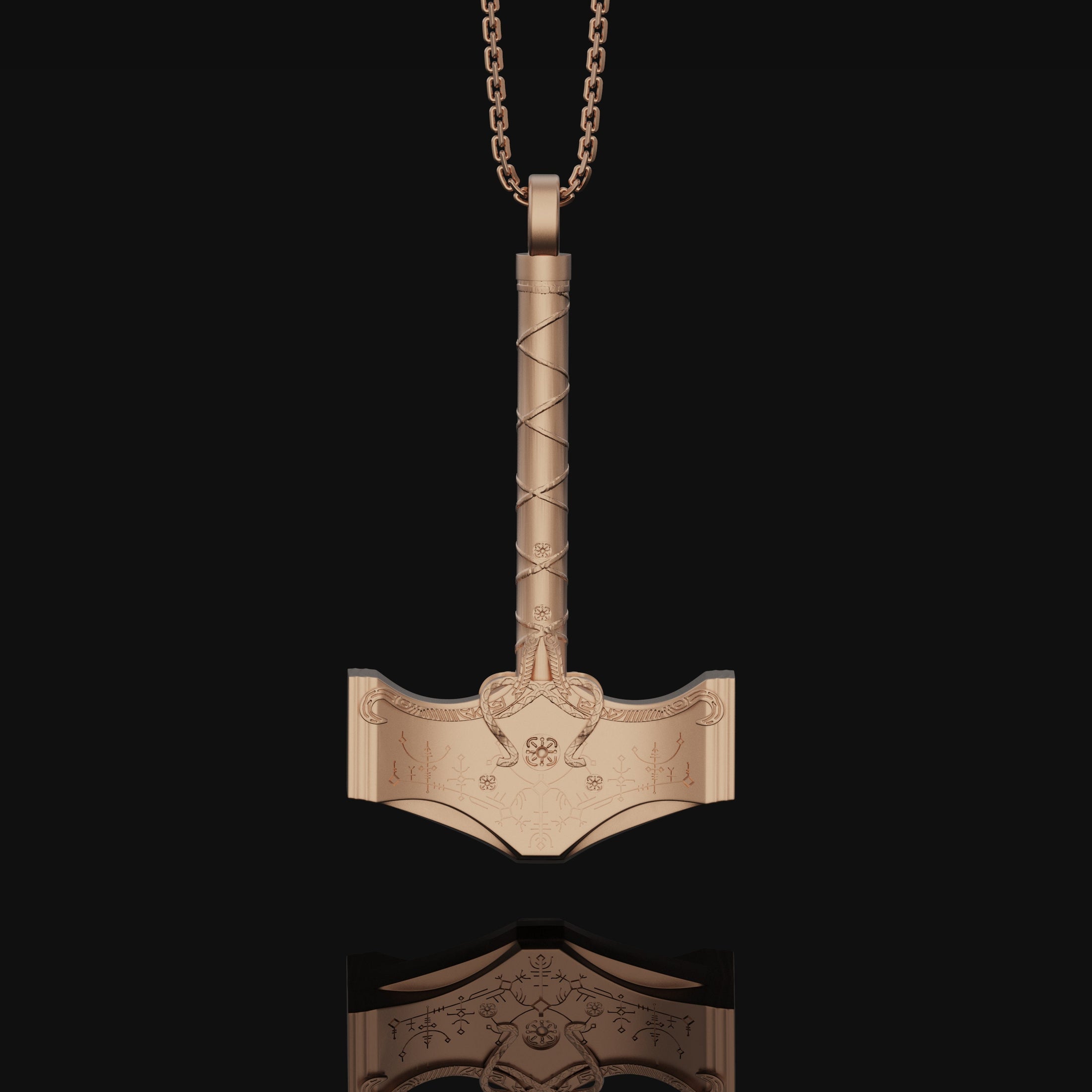 Mjölnir Necklace, Thor's Hammer, Norse God Symbol, Viking Amulet, Nordic Jewelry, Christmas Gift, Asgard Accessory, Aesir Artifact