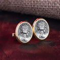 Load image into Gallery viewer, Jesus Catholic Cufflinks, Christian Jewelry, Religious Cufflinks, Gift For Christians, Gift For Catholics, Jesus Is Lord
