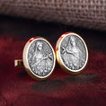 Bild in Galerie-Betrachter laden, Patron Saint, Maria Magdalena, Christian Cufflinks, Mary Of Magdala, Christian Jewelry, Saint Mary Magdalene, Groomsman, St Mary Magdalene
