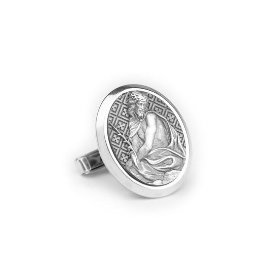 Pensive Christ Cufflinks - Angelios Jewelry