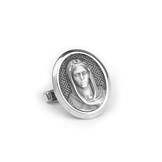 Virgin Mary Cufflinks - Angelios Jewelry