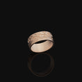 Load image into Gallery viewer, Wave Ring, Silver Engraved Ring, Mens Band Wave Pattern Ring, Ring for Men, Geometric Style Vintage Ring, Gift for Him
