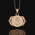 Bild in Galerie-Betrachter laden, Third Eye Chakra Necklace, Chakras, Meditation, Reiki, Spiritual Gift, Metaphysical, Gift For Her, Handmade Jewelry Rose Gold Finish
