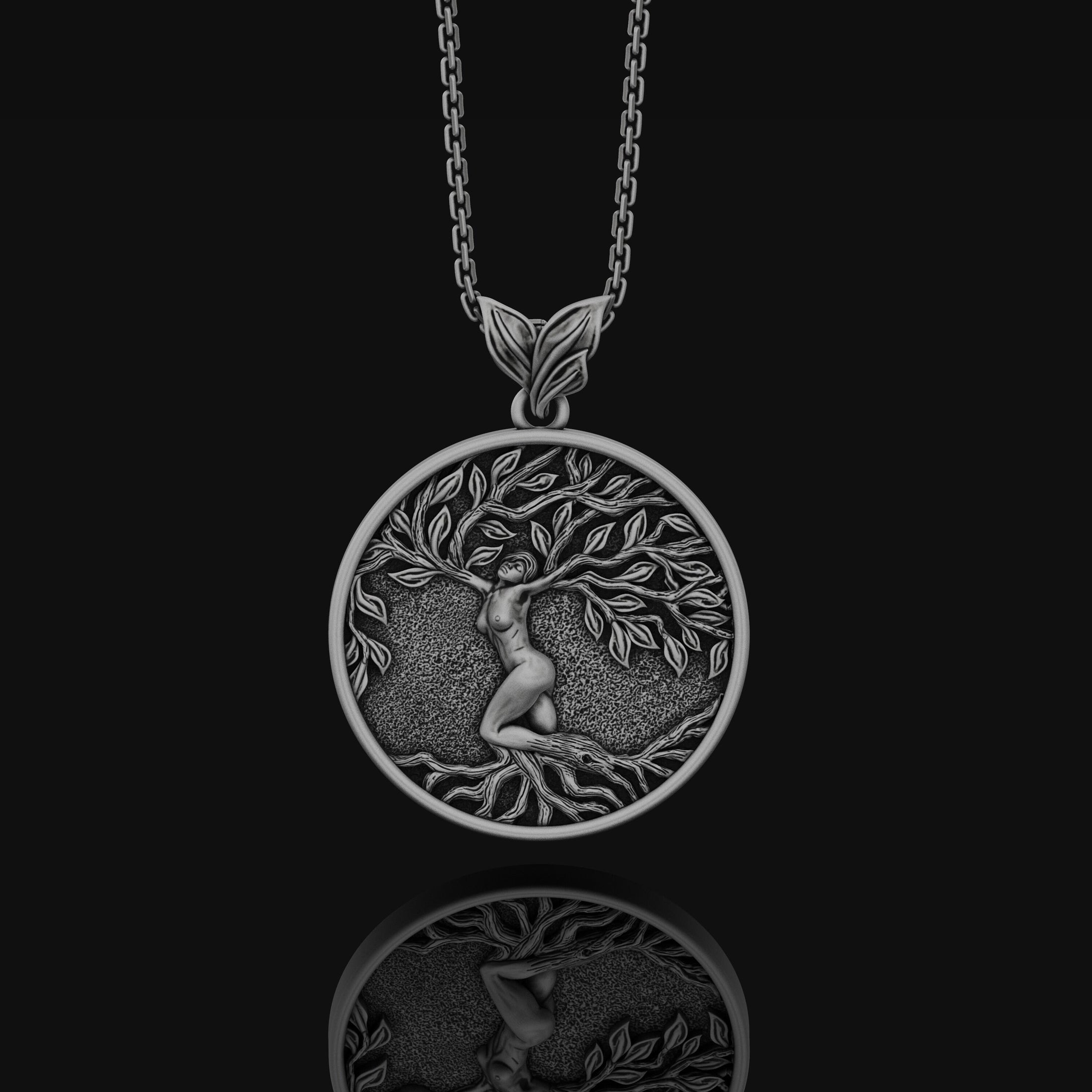 Yggdrasil Tree Of Life Pendant, Norse Mythology Gift, Vikings Asgard, Norse Mythology, Norse Pagan Necklace, Celtic World Tree Oxidized Finish