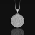 Load image into Gallery viewer, Koi Fish Pendant, Yin Yang Necklace, Pisces Necklace Personalized Gift, Japanese Koi Pendant, Christmas Gift, Yin Yang Jewelry Polished Matte
