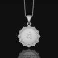 Load image into Gallery viewer, Anahata Chakra Necklace, Heart Chakra Pendant, Anahata, Chakra, Yoga Necklace, Yoga Jewelry, Spiritual Jewelry, Sterling Silver Polished Finish
