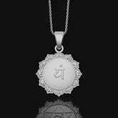 Anahata Chakra Necklace, Heart Chakra Pendant, Anahata, Chakra, Yoga Necklace, Yoga Jewelry, Spiritual Jewelry, Sterling Silver Polished Finish