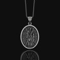 Bild in Galerie-Betrachter laden, St Andrew Medal, Patron Saint Medal, Andrew The Apostle, Religious Medals Jewelry, Catholic Necklace, Confirmation Gift Oxidized Finish
