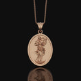 Bild in Galerie-Betrachter laden, Mary Untier of Knots, Our Lady, Virgin Mary Medal, Virgin Mary, Catholic Gift, Catholic Medals, Confirmation Gift, Christian Jewelry Rose Gold Finish
