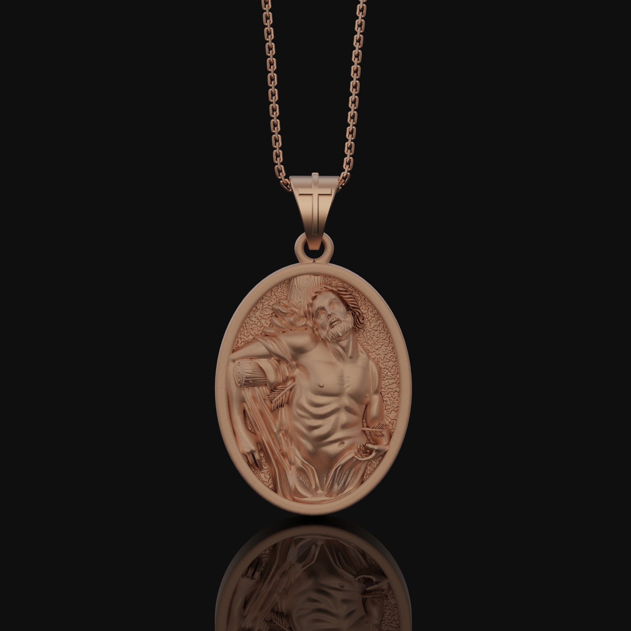 St Sebastian Christian Jewelry, Catholic Jewelry, Patron Saint, Men Catholic Gift, San Sebastiano, Patron Saint Medal, Christian Necklace
