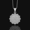 Load image into Gallery viewer, Anahata Chakra Necklace, Heart Chakra Pendant, Anahata, Chakra, Yoga Necklace, Yoga Jewelry, Spiritual Jewelry, Sterling Silver Polished Matte
