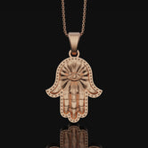 Anahata Chakra Necklace, Heart Chakra Pendant, Anahata, Chakra, Yoga Necklace, Yoga Jewelry, Spiritual Jewelry, Sterling Silver Rose Gold Finish