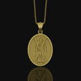 Bild in Galerie-Betrachter laden, St Andrew Medal, Patron Saint Medal, Andrew The Apostle, Religious Medals Jewelry, Catholic Necklace, Confirmation Gift Gold Matte
