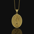 Bild in Galerie-Betrachter laden, St Andrew Medal, Patron Saint Medal, Andrew The Apostle, Religious Medals Jewelry, Catholic Necklace, Confirmation Gift Gold Finish
