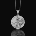 Load image into Gallery viewer, Christian Necklace, Lion of Judah, Coin Pendant, Biblical Symbol, King of Kings, Spiritual Token, Christian Gift Men's, Holy Scripture
