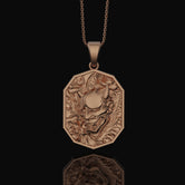 Hannya Necklace, Necklace For Men, Hannya Pendant, Demon, Hannya, Samurai Mask Pendant, Oni Necklace, Japanese Mythology