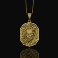 Load image into Gallery viewer, Hannya Necklace, Necklace For Men, Hannya Pendant, Demon, Hannya, Samurai Mask Pendant, Oni Necklace, Japanese Mythology
