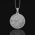 Load image into Gallery viewer, Twin Wolf Pendant Necklace - Silver Men's Wolfpack Jewelry, Alpha Wolves Spirit, Wild Canine Duo Charm, Perfect Gift for Him

