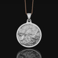 Bild in Galerie-Betrachter laden, Twin Wolf Pendant Necklace - Silver Men's Wolfpack Jewelry, Alpha Wolves Spirit, Wild Canine Duo Charm, Perfect Gift for Him

