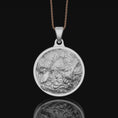 Load image into Gallery viewer, Twin Wolf Pendant Necklace - Silver Men's Wolfpack Jewelry, Alpha Wolves Spirit, Wild Canine Duo Charm, Perfect Gift for Him
