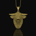 Load image into Gallery viewer, Silver Buffalo Head Necklace - Elegant Bison Head Pendant, Rustic Wildlife Jewelry, Nature Inspired Western Style Accessory
