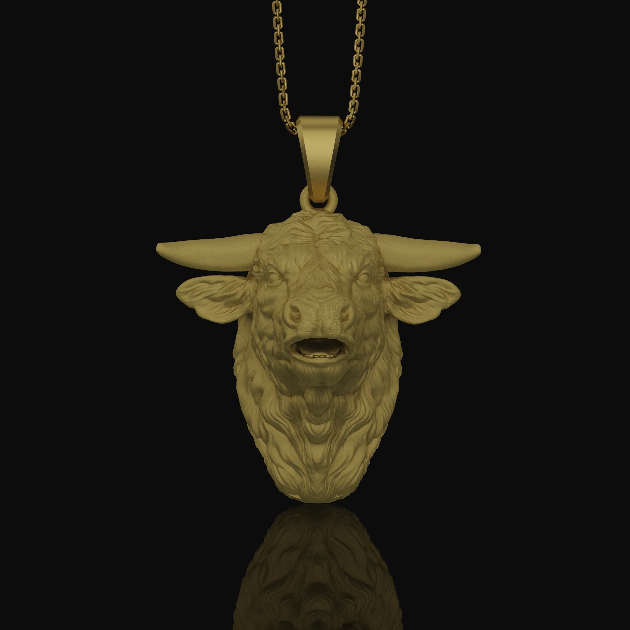 Silver Buffalo Head Necklace - Elegant Bison Head Pendant, Rustic Wildlife Jewelry, Nature Inspired Western Style Accessory