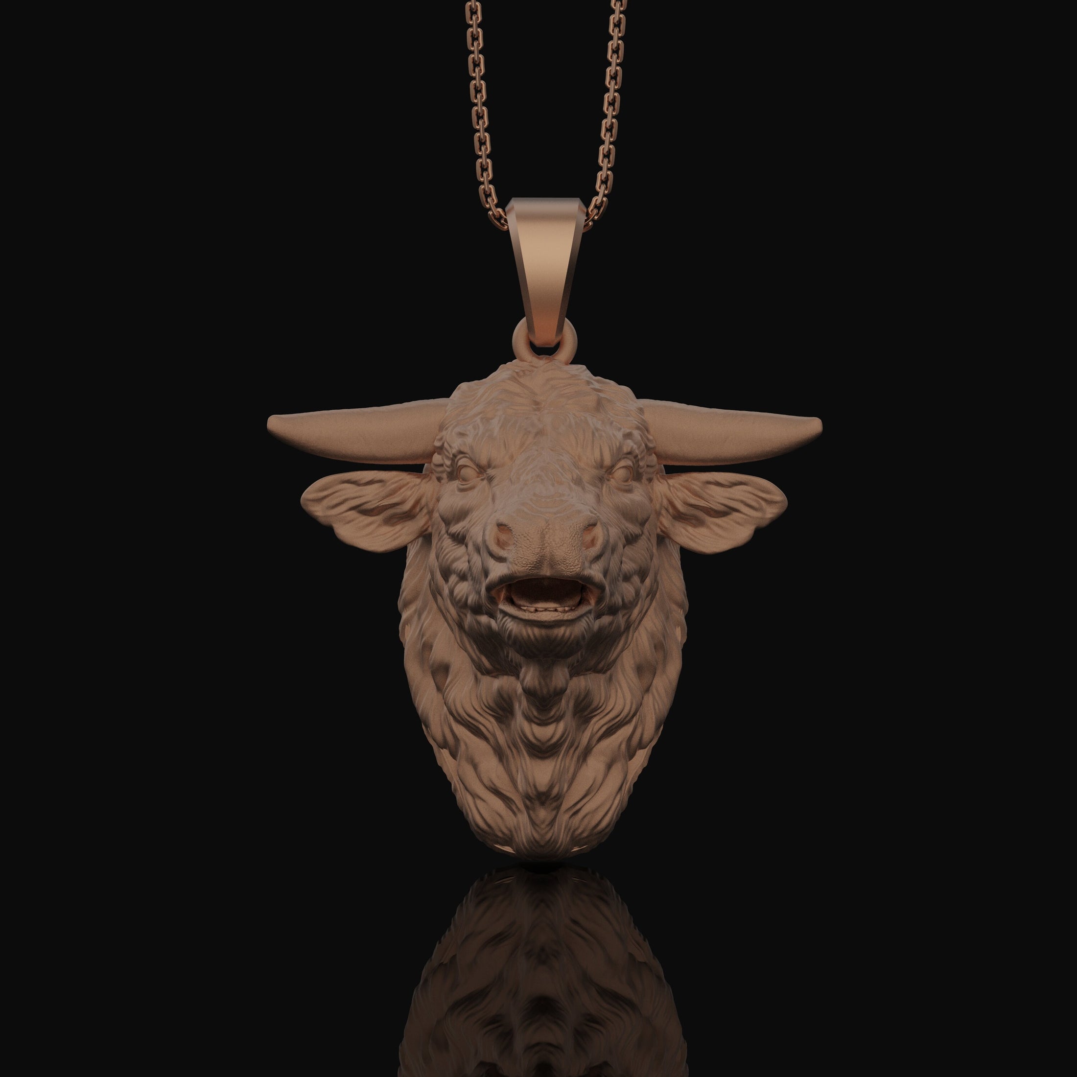 Silver Buffalo Head Necklace - Elegant Bison Head Pendant, Rustic Wildlife Jewelry, Nature Inspired Western Style Accessory