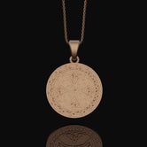 Silver Celtic Knot Medallion - Intricate Gaelic Knot Pendant, Traditional Irish Celtic Jewelry, Mystic Eternal Knot Charm