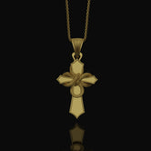 Unique Serpent Cross Necklace - Mystical Snake-Embellished Christian Cross, Symbolic Spiritual Jewelry